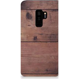 👉 Standcase Samsung Galaxy S9 Plus Uniek Hoesje Old Wood 8720091256873