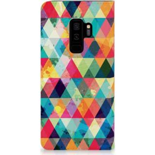 👉 Standcase Samsung Galaxy S9 Plus Uniek Hoesje Geruit 8720091399310