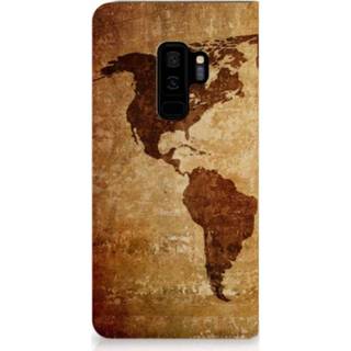 👉 Standcase Samsung Galaxy S9 Plus Hoesje Design Wereldkaart 8720091490178