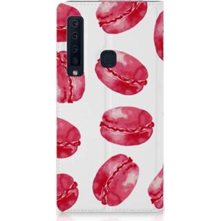 👉 Standcase roze Samsung Galaxy A9 (2018) Hoesje Design Pink Macarons 8720091539488