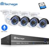 👉 Video surveillance kit Techage 8CH 1080P POE NVR CCTV Security System 4PCS 2.0MP Audio Record IP Camera IR P2P Outdoor 2TB HDD