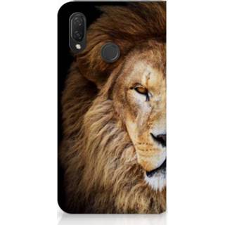 👉 Standcase Huawei P Smart Plus Hoesje Design Leeuw 8720091595408