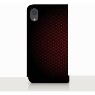 Standcase rood Apple iPhone Xr Uniek Hoesje Geruit 8720091789265