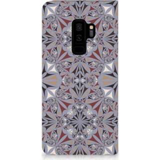 👉 Standcase Samsung Galaxy S9 Plus Hoesje Design Flower Tiles 8720091817272