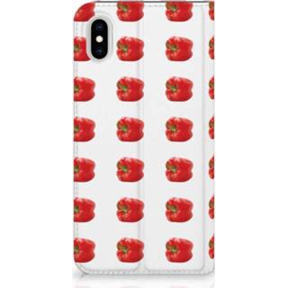 👉 Standcase rood XS Apple iPhone Max Hoesje Design Paprika Red 8720091854550