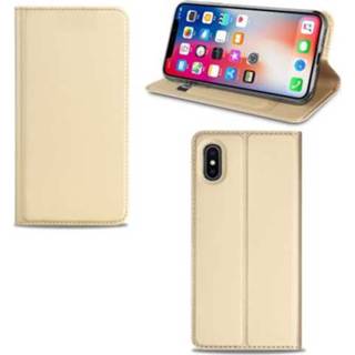 👉 Pashouder goud x XS Apple iPhone | Hoesje met 8718894847107