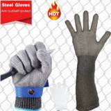 👉 Glove steel Brand High Quality Safety Gloves Stainless Wire Braided Cut Proof Protect Metal Mesh Working Men Level 5 Protection