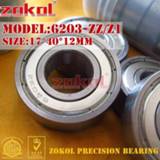 ZOKOL 6203zz bearing 6203RS S6203ZZ 6203 ZZ Z3V3 Z1 6203-2RSN Deep Groove ball bearing 17*40*12mm 17*42*12mm