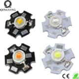 👉 High power LED wit donkergroen blauw rood zwart 5pcs 1W 3W Full Spectrum White Warm Green Blue Deep Red 660nm Royal With 20mm & Black Star PCB