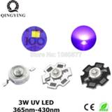 👉 High power LED purper 3W Diodes UV Purple Light Chip 365nm 385nm 395nm 400nm 405nm 430nm for Nail Dryer Currency Identification DIY