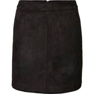 👉 Suede XS vrouwen zwart Donna Dina Faux Short Skirt