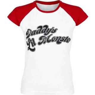 👉 Shirt wit rood vrouwen Wit-Rood meisjes Suicide Squad Daddy's Lil' Monster Girls 4060587434847