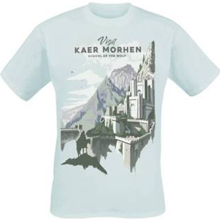 👉 Shirt blauw l male lichtblauw The Witcher Visit Kaer Morhen T-shirt 3664794057182