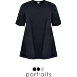 👉 Vrouwen Tunic pockets poplin