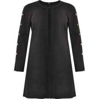 👉 Vrouwen Cardi-jacket button interlock