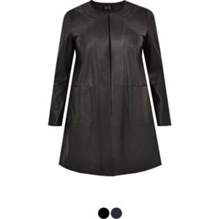 👉 Leather vrouwen Cardi-jacket