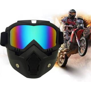 👉 Motorfiet Motorfiets Off-road helm masker afneembare winddicht bril Glasses(Colour) 6953645021029 6922261844374