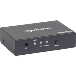 👉 Manhattan 207867 2 poorten HDMI-switch Met afstandsbediening 4096 x 2160 pix