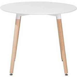 👉 Eettafel wit 90 cm rond BOVIO