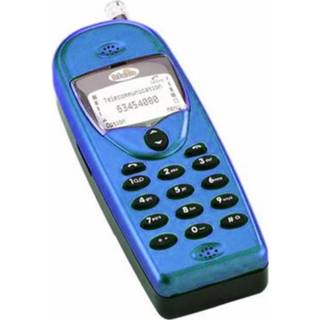 👉 Mobiele telefoon blauw kunststof klein junior met geluid 12 cm 8719817375585