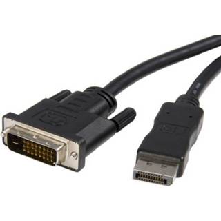 👉 DisplayPort zwart TECHly / DVI Aansluitkabel [1x stekker - 1x DVI-stekker 24+1-polig] 3 m 8054529020799