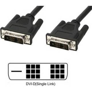 👉 Zwart TECHly DVI Aansluitkabel [1x DVI-stekker 18+1-polig - 1x 18+1-polig] 5 m 8057685305175