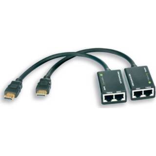 👉 HDMI extender (verlenging) via netwerkkabel RJ45 TECHly IDATA-EXT-E30D 30 m 8057685301153