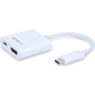 👉 Wit Adapter USB / HDMI [1x USB-C stekker - 1x HDMI-bus, bus] TECHly 8054529020447