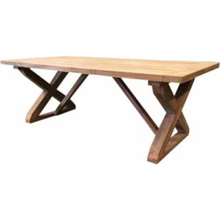 👉 Terrastafel teak teakhout active Minerva dining tuintafel 260x100xH77 cm geschoord