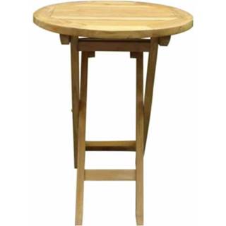 Klaptafel teak teakhout active 60 cm rond