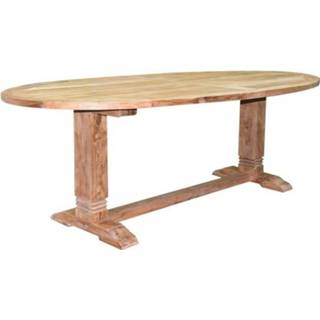 👉 Terrastafel teak teakhout active Ellips dining tuintafel 240x110xH77 cm