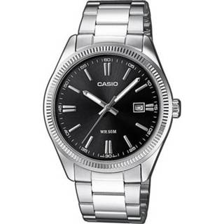 👉 Quartz horloge messing zilver RVS Casio MTP-1302PD-1A1VEF (l x b h) 44.2 38.5 9.2 mm Materiaal (behuizing): (armband): 4971850070344