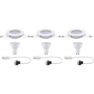 👉 Paulmann 93655 Inbouwlamp Set van 3 Energielabel: A+ (A++ - E) LED GU10 13.5 W Wit