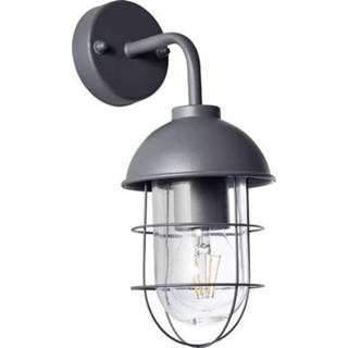 👉 Brilliant Utsira 96348/63 Buitenlamp (wand) LED E27 60 W Energielabel: Afh. van lamp (A++ - E) Antraciet