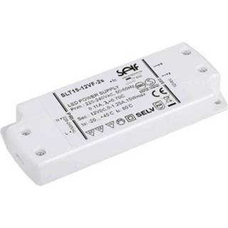 👉 LED-transformator, LED-driver 12 V/DC 15 W 1.25 A Constante spanning Self Electronics SLT15-12VF-2S 4021087047241