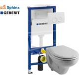 👉 Toiletset Primo rimless met Geberit UP100 en Delta21 bedieningspaneel