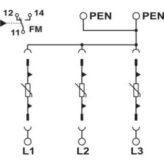 👉 Phoenix Contact VAL-MS 750/30/3+0-FM/UD 2908539 Overspanningsafleider