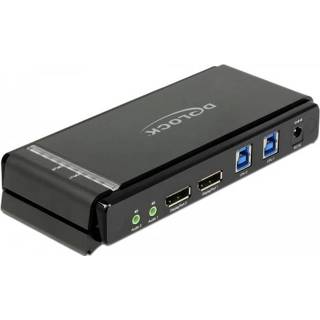 👉 DisplayPort Delock 1.2 KVM Switch 4K 60 Hz mit USB 3.0 und Audio - Del 4043619114672