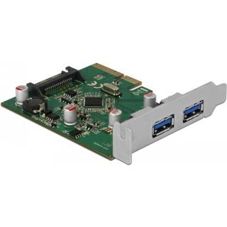 👉 Delock PCI Express x4 Karte zu 2 x extern USB 3.1 Gen Typ-A Buchse - 4043619902989