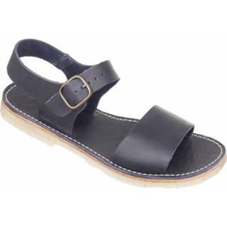 👉 Sandaal zwart grijs Leather|Leer 45 uniseks Duckfeet - Løkken Sandalen maat 45, zwart/grijs 5907776441400