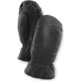 👉 Hestra - Leather Box Mitt - Handschoenen maat 6, zwart/grijs