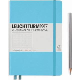 👉 Notitieboek blauw medium Leuchtturm1917 Notitieboekje A5 Dotted Ijs 4004117530630