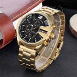 👉 Watch Skone Famous Design Luxury Watches Men Business Brand Quartz Clock Male Chronograph Waterproof Men's Golden Wrist