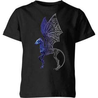 Fantastic Beasts Tribal Thestral Kids' T-Shirt - Black - 11-12 Years - Zwart