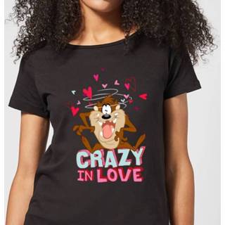 👉 Looney Tunes Crazy In Love Taz Women's T-Shirt - Black - 5XL - Zwart