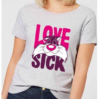 👉 Looney Tunes Love Sick Sylvester Women's T-Shirt - Grey - 5XL - Grijs