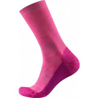 👉 Sock vrouwen medium roze purper Devold - Multi Woman Multifunctionele sokken maat 35-37 roze/purper 7028567190999