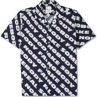 👉 XL male blauw Brandon-shirt