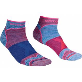 👉 Ortovox - Women's Alpinist Low Socks - Multifunctionele sokken maat 35-38, blauw/roze/purper