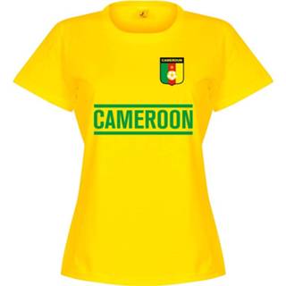 👉 Shirt geel vrouwen Kameroen Team Dames T-Shirt -